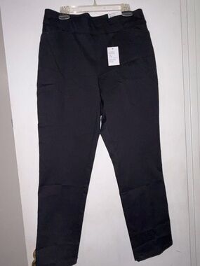NWT croft & barrow Black Stretch Pull-On Pants